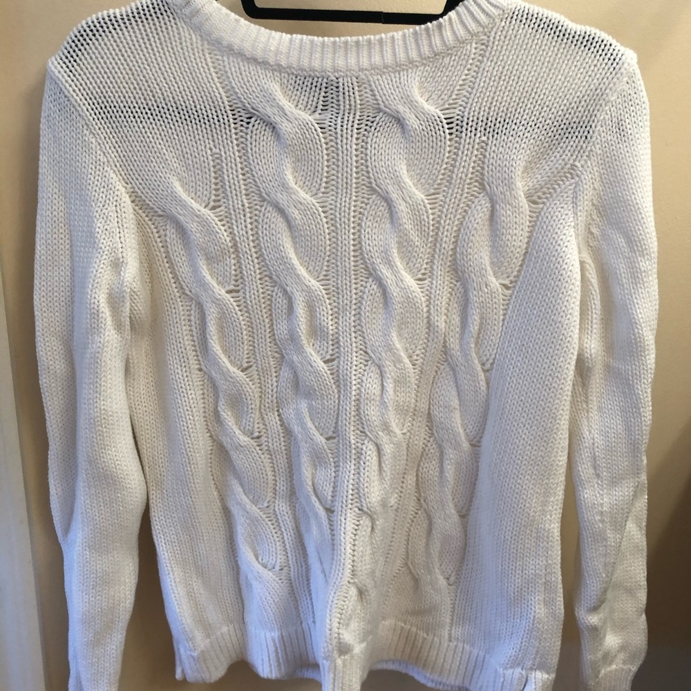 J.Crew Small White Sweater BARELY worn!